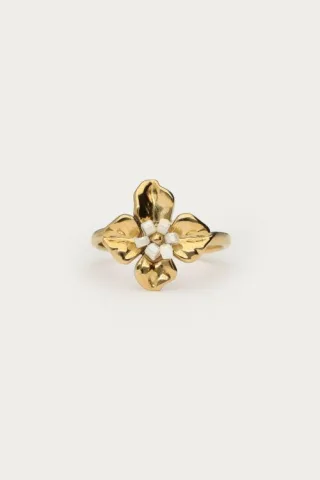 My Jewellery - Ring mit Blumendetail gold - Gr. - OS