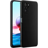 CoolGadget Handyhülle Handy Schutzhülle für Xiaomi Redmi Note 10 / 10S matt schwarz 6,43 Zoll, Silikon TPU Hülle Schutz Tasche Cover schlicht Slim Case