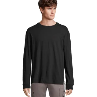 SOLS - "Pioneer" T-Shirt für Herren/Damen Unisex Langärmlig (Schwarz)
