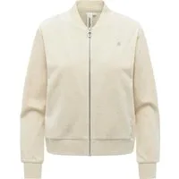 Ragwear Sweatjacke Doron Embossed Kuschelige Alltagsjacke in Samt-Optik