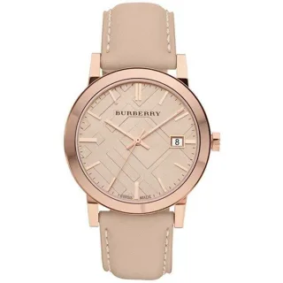 Burberry BU9014 Tan Zifferblatt Lederarmband Damenuhr