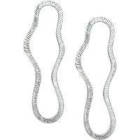 Ella Jonte Paar Ohrstecker, silber lange Ohrringe im urban street style Trend