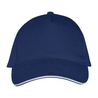 SOLS - "Long Beach" Baseball-Mütze (Dunkelblau/Weiß)
