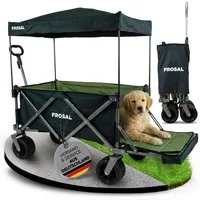 Frosal Bollerwagen Theo faltbar Handwagen klappbar, faltbar schwarz