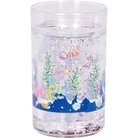 COPPENRATH DIE SPIEGELBURG Kinderbecher Glitzerbecher mit Schwimmelementen, Nella Nixe, transparent, 1-tlg., Kunststoff, doppelwandig