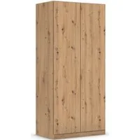 rauch Drehtürenschrank Kleiderschrank Schrank Garderobe Wäscheschrank COSTA Breite 91 cm (in 3 Ausstattungen BASIC/CLASSIC/PREMIUM) mit griffloser Front und Push-to-Open Funktion MADE IN GERMANY