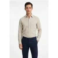 BOSS ORANGE Leinenhemd Relegant 6 M Kentkragen, reines Leinen, Regular Fit