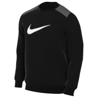 Nike - Schwarzer Pullover Mit Großem Swoosh-logo