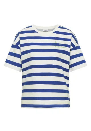 Cecil - Gestreiftes T-Shirt blau/weiß - Gr. - M