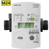 ZAEHLER.de Energiekostenmessgerät Landis+Gyr Ultraheat T230 Ultraschall Wärmemengenzähler – Eichung 2024, inkl. Dichtungen und Fühlerverschraubung M10x1, EIchung 2024, Ultraschall-Zählung