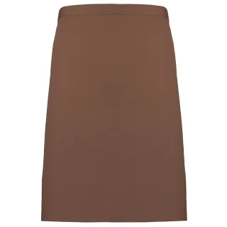 Premier Ladies/Womens Mid-Length Apron (2er-Pack) (Mocha)