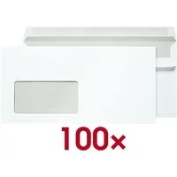 Otto Office Briefumschlag, DIN lang, mit Fenster, Selbstklebung