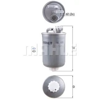 Mahle Kraftstofffilter Ford Seat VW Sharan KL476D