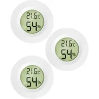 MAVORI Raumthermometer digitaler Hygrometer mit Thermometer für innen, 3er & 6er Set, 3-tlg., Temperatur & Luftfeuchtigkeit mit sehr präzisen Messwerten