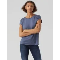 Vero Moda T-Shirt VMAVA PLAIN SS TOP JRS NOOS Materialmix, regular fit
