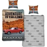 SkyBrands Bettwäsche Ford Mustang Canyon Adventure, Renforcé, 2 teilig, Oldtimer, Auto, Wendoptik