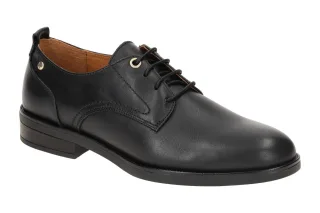 Pikolinos W3C-4867 black PUERTOLLANO Damen Halbschuhe schwarz Echtleder Gummi...