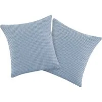 OTTO home Kissenbezug Greta, (2 Stück), in Waffelpiqué Optik, in vielen Farben erhältlich, Bezug in 50x50 cm