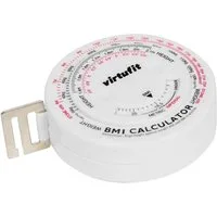 VirtuFit Körpermaßband VirtuFit Umfangsmessband Maßband 150 cm mit BMI Rechner und Drehskala