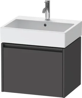 Duravit Ketho.2 Waschtischunterbau wandhängend Graphit Matt 584x460x440 mm - K25075049490000 K25075049490000