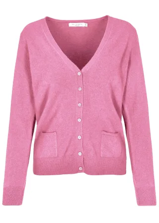 IN LINEA - Cardigan, V-Ausschnitt 459 blush - Gr. - 46