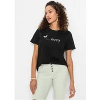 bonprix T-Shirt bequeme Passform, Kurzarm, mit Rundhalsausschnitt