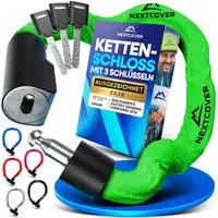 Nextcover Kettenschloss NEXTCOVER® Fahrradschloss LockOne mit Zahlencode oder Schlüssel