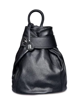 Anna Luchini Schwarz Rindsledertasche