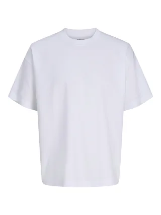 JACK&JONES - JJEBARRON TEE SS O-NECK NOOS White - Gr. - XL