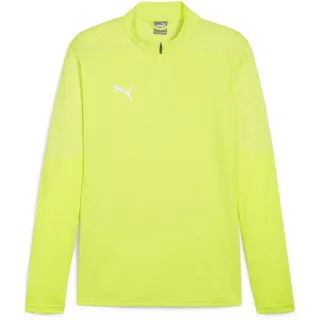 Puma - "TeamFinal" Fleece-Oberteil für Herren, mit kurzem Reißverschluss, Training (Gelb)