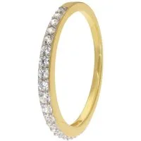trendor Goldring 21648, Damenring Gold 333/8K mit Zirkonia