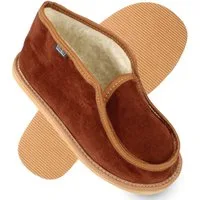 filsko Visby Veloursleder Mokassins Hausschuhe Damen & Herren Hausschuh Velours
