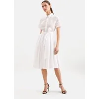 seidensticker Sommerkleid 1/1 Kragen Stickerei