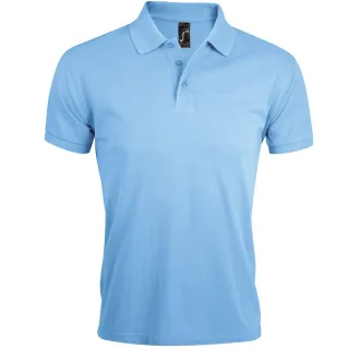 SOLs Mens Prime Pique Plain Short Sleeve Polo Shirt (Himmelblau)