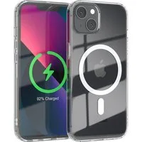 EAZY CASE Handyhülle Transparente Hülle mit MagSafe für iPhone 13 6,1 Zoll, Back Cover, Bumper Case, Handy Schutzhülle Kameraschutz, Durchsichtig