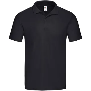 Fruit of the Loom Herren Original Pique Polo Shirt (Schwarz)