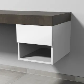 Sanipa Anbau-/Solitärschrank 2morrow (P2350) 340x350x520 Weiß-Glanz, P235078 P235078