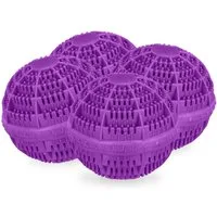 relaxdays Wäschekugel Lilaner Waschball 4er Set (4-St)