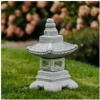 gartendekoparadies.de Gartenfigur Yukimi-Pagode japanische Steinlaterne, H. 52 cm, 28 kg, Frostsicher