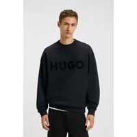 HUGO Sweatshirt Dinex Rundhalsausschnitt, Oversize Fit, Logo-Druck