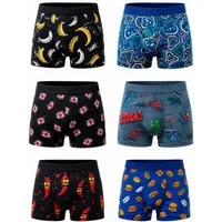 Berrak Boxershorts Herren unterhosen (Packung,Spar-Set, 6-St., 6er-Pack) Premium Qualität -A4480