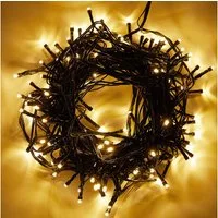 Rosnek LED-Lichterkette 20-100M, Speicherfunktion, Timer, für Weihnachtsbaum, 8 modi, Garten, Schwarzer Draht