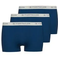 TOM TAILOR Boxershorts Longford (2er Pack) weich, bequem, eng, elastisch, Logobund, Baumwollmix