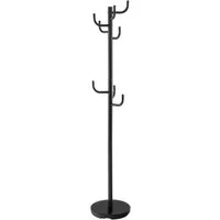 COSTWAY Garderobenständer Kleiderständer, Metall mit 8 Haken, φ33,5 x 175cm