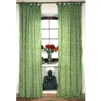 Guru-Shop Vorhang Seidige Boho Vorhänge, 1 Paar Bohemia Gardine..