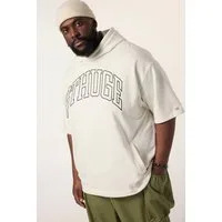 STHUGE Sweatshirt Hoodie Halbarm Brustprint