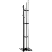 HAKU Garderobenständer Kleiderständer, Standgarderobe, quadratisch - aus Metall Anthrazit - B/T/H 35/35/183 cm