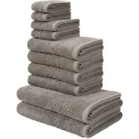 OTTO home Handtuch Set Regona, als 10 tlg Set und Serie, Premium Handtücher, 500 gr/m², Frottier (Set, 10-St), Duschtücher, Handtücher, Gästetücher, Seiftücher, 5 Jahre Garantie