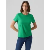 Vero Moda Kurzarmshirt VMPAULA S/S T-SHIRT NOOS Baumwolle, regular fit