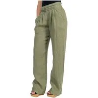 malito more than fashion Leinenhose malito Damen Hose aus Leinen 2727 bequemer und breiter Gummizug
